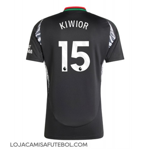 Camisa de Futebol Arsenal Jakub Kiwior #15 Equipamento Secundário 2024-25 Manga Curta